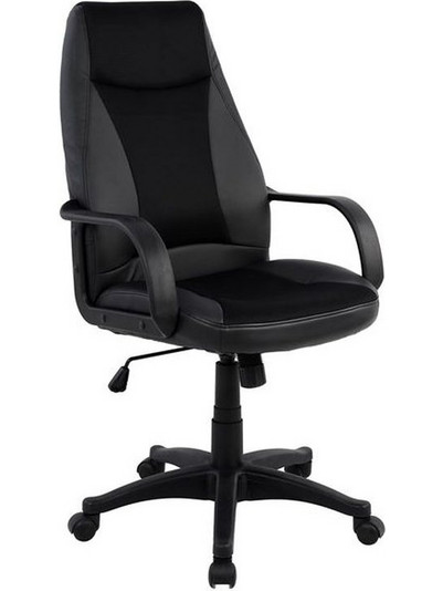 HomeMarkt Sivir Καρέκλα Γραφείου με Ανάκλιση Μαύρη HM1001.01