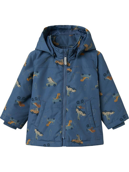 Name It Dino Παιδικό Μπουφάν Χειμωνιάτικο Softshell Αδιάβροχο Navy Μπλε 13242821
