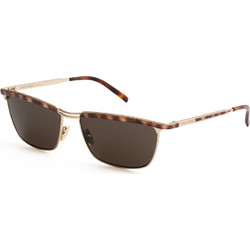 Saint Laurent SL795 001 Ανδρικά Γυαλιά Ηλίου Τετράγωνα Μεταλλικά Καφέ με Μαύρο Φακό