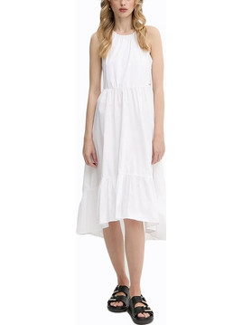 Armani Exchange Midi Καλοκαιρινό Καθημερινό Φόρεμα Λευκό XW000477AF12812