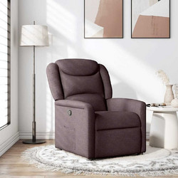 vidaXL Πολυθρόνα Relax με Υποπόδιο Ανακλινόμενη Καφέ 4015601