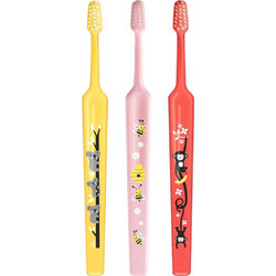 Tepe Mini Extra Soft Παιδικές Οδοντόβουρτσες 3τμχ Ροζ Κοραλί Κίτρινη