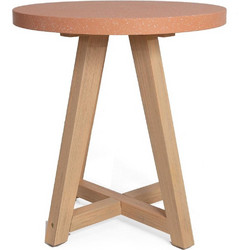 Soulworks Στρογγυλό Τραπεζάκι Μπαρ Κήπου Καφέ 70x75cm 0800021