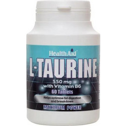 Health Aid L-Taurine Vitamin B6 60 Ταμπλέτες