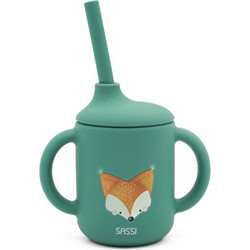 Sassi Κύπελλο Σιλικόνης με Καλαμάκι Crunchy The Fox