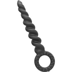 Zenn Silicone Twisted Πρωκτική Σφήνα 21cm Μαύρη