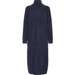 Ichi Dasila Midi Καθημερινό Φόρεμα Πλεκτό Navy Μπλε 20124642-194010