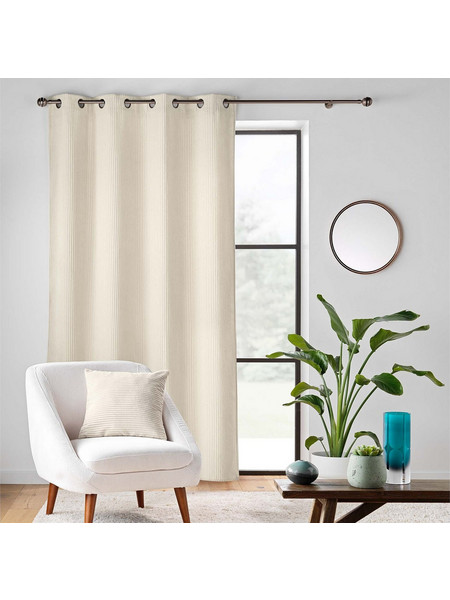 Douceur d'interieur Κουρτίνα Συσκότισης Παραθύρου Βελουτέ με Τρουκς 140x260 Nils 1612777 Natural
