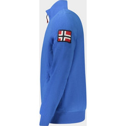 Norway Ανδρική Ζακέτα Fleece με Φερμουάρ Μπλε 3013977