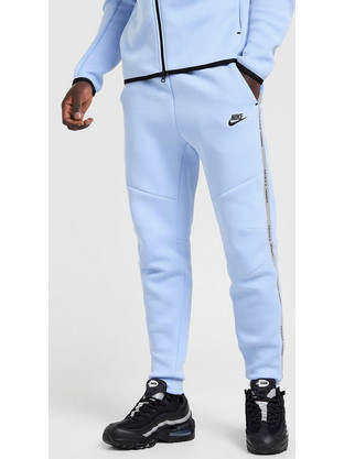 Nike Ανδρικό Παντελόνι Φόρμας Fleece με Λάστιχο Γαλάζιο IM6540-468