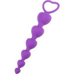 Kinksters Silicone Πρωκτικές Μπίλιες 17.5cm Μωβ