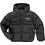 Levi's Παιδικό Μπουφάν Χειμωνιάτικο Puffer Αντιανεμικό Μαύρο 8EN633-023