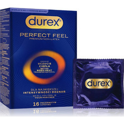 Durex Perfect Feel Προφυλακτικά Χωρίς Λάτεξ με Λιπαντικό 16τμχ