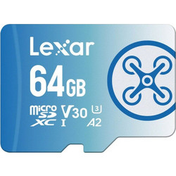 Lexar Fly microSDXC 64GB Class 10 U3 V30 UHS-I A2 160MB/s