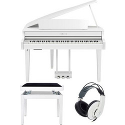 Yamaha CLP-865GP Set Ηλεκτρικό Πιάνο με Ουρά με 88 Βαρυκεντρισμένα Πλήκτρα White