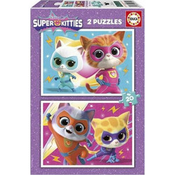 Παιδικό Puzzle Educa Superkitties 2x20 Κομμάτια