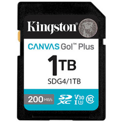 Kingston Canvas Go Plus G4 SDXC 1TB Class 10 U3 V30 UHS-I 200MB/s