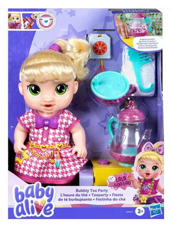 Hasbro Baby Alive Lala Googoo Baby Bubbly Tea Party Lala