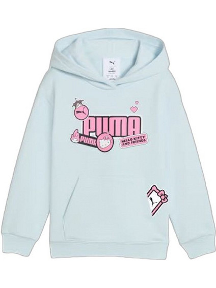 Puma Hellow Kitty Παιδικό Φούτερ με Κουκούλα Γαλάζιο 632387-47