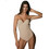 Luna Secret Sense Strapless Γυναικείο Κορμάκι String Μπεζ 11092