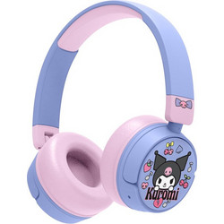OTL Kuromi Kids KU1471 Ασύρματα Bluetooth Παιδικά Ακουστικά On Ear Ροζ Μωβ