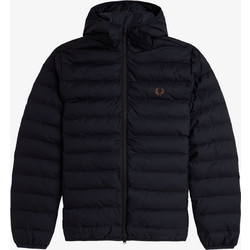 Fred Perry Ανδρικό Μπουφάν Χειμωνιάτικο Puffer Μαύρο J8553-184