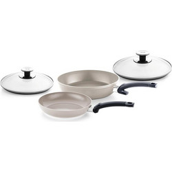 Fissler Ceratal Comfort Classic Σετ Τηγάνια από Ανοξείδωτο Ατσάλι με Αντικολλητική Κεραμική Επίστρωση 2τμχ 157-220-04-0000
