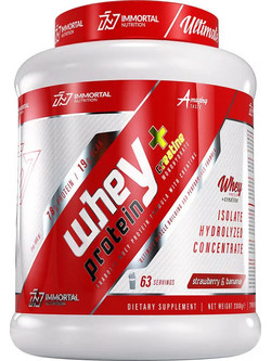 Immortal Nutrition Whey & Creatine Strawberry Banana Πρωτεΐνη Ορού Γάλακτος Γράμμωσης 2kg
