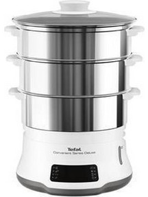 Tefal Convenient Series Deluxe Ατμομάγειρας 9lt 900W με 3 Επίπεδα Μαγειρέματος VC502D