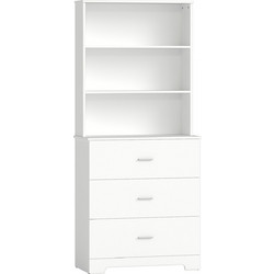 HOMCOM Βιβλιοθήκη 79x39.5x182.2cm 8056644368015