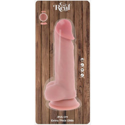 ToyJoy Get Real Deluxe Thick Ρεαλιστικό Dildo με Βεντούζα & Όρχεις 34.5cm Flesh