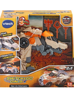 VTech Switch & Go Dinos Viper The Velociraptor Φιγούρα Δεινόσαυρος για 3+ Ετών