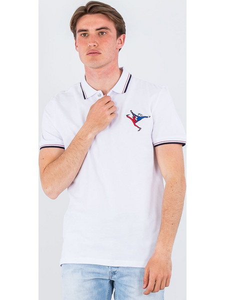 Ben Sherman Ανδρική Μπλούζα Polo Κοντομάνικη Λευκή 0063376-010