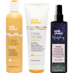 Milk_Shake Make My Day Σετ Περιποίησης Μαλλιών Conditioner 250ml + Spray 200ml + Σαμπουάν 300ml