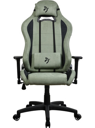 Arozzi Torretta Series Super Soft Καρέκλα Gaming Υφασμάτινη με Ρυθμιζόμενα Μπράτσα Πράσινη Μαύρη TORRETTA-SPSF-FST