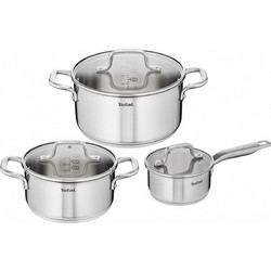 Tefal Infinite Σετ Μαγειρικά Σκεύη από Ανοξείδωτο Ατσάλι 3τμχ H816S6