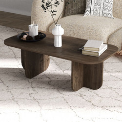 Τραπεζάκι σαλονιού Becaj Megapap χρώμα travertine 120x60x41,4εκ GP052-0232,2