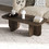 Τραπεζάκι σαλονιού Becaj Megapap χρώμα travertine 120x60x41,4εκ GP052-0232,2