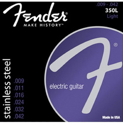 Fender 350L Σετ 6 Χορδές Ηλεκτρικής Κιθάρας Stainless Steel 9-42" Light Tension