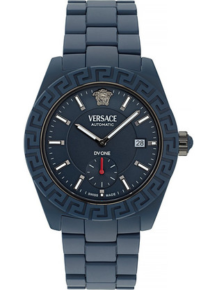 Versace DV One Ανδρικό Ρολόι Αυτόματο με Μπλε Μεταλλικό Μπρασελέ VE7K00223