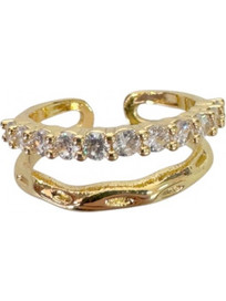 RO Accessories Γυναικείο Xρυσό Δαχτυλίδι Χρυσό R134