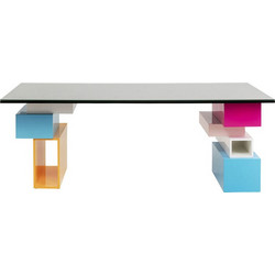 Kare Design Pixel Γραφείο Υπολογιστή Γυάλινο 200x90x73cm KA-70902
