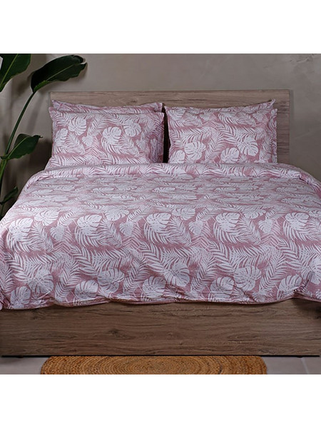 Sunshine Home Σετ Σεντόνια Μονά Βαμβακερά 165x270 Feelings 2038 Pink