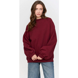24colours Γυναικείο Φούτερ Oversized Μπορντό 50832B