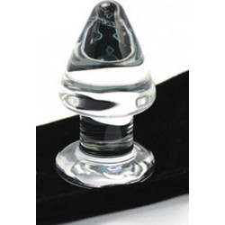 Toyboy Glass Πρωκτική Σφήνα 9cm Διαφανής