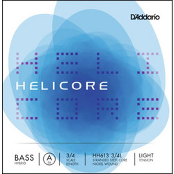 D'Addario Helicore HH613 Σετ Χορδές Κοντραμπάσου Nickel Plated Steel Light Tension 3/4
