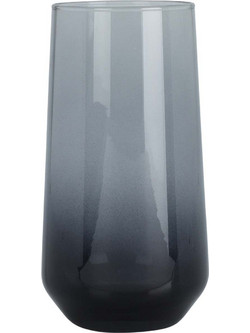 JK Home Decoration Ποτήρι Νερού Γυάλινo Γκρι 470ml 577205
