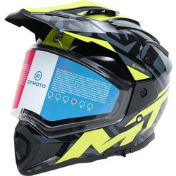 CF Moto 450 MT Yellow Black Κράνος Μηχανής On / Off 1650gr