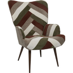 Home Deco Μπερζέρα Πολύχρωμη Scott HD0549