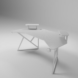 Homeone Gaming Γραφείο Ξύλινο 180x70x74cm D2204-WHITE